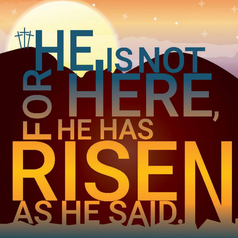 Easter Cards - He is Risen Sunrise - Pack of 5